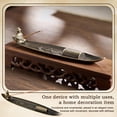 thumbnail image 4 of Lavish Cover Vintage Fisherman Boat Incense Holder, Alloy Incense Stick Burner with Intricate Carvings, Decorative Incense Tray for Yoga, Meditation & Home Decor, 4 of 7