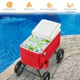 thumbnail image 4 of Zimtown 80 Quart Patio Cooler Cart - Keep Your Drinks Cool in Style, 4 of 7