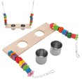 thumbnail image 4 of Bird Feeding Dish Cups And Swing, Easy Installation Attractive Natural  Perch Swing  For Parrots, 4 of 8