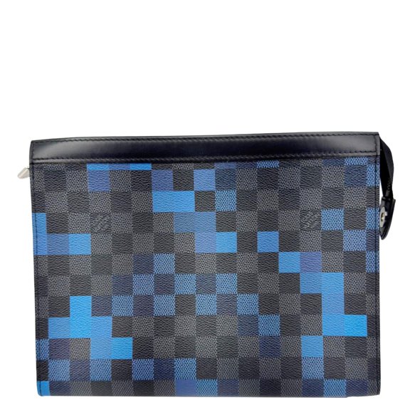 Pre-Owned Louis Vuitton Toiletry 26 Graphite Pixel Canvas Pouch Blue