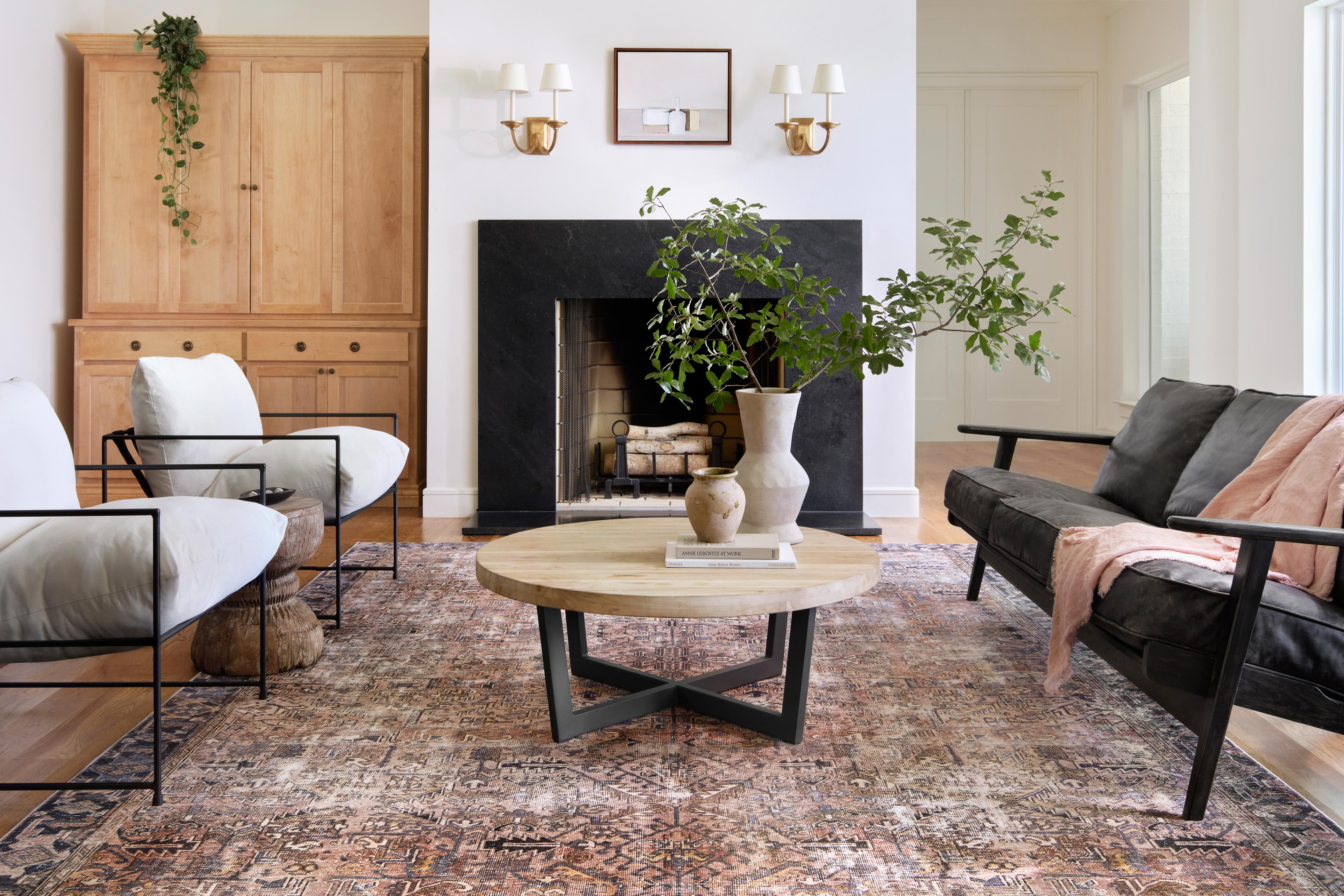 Chris Loves Julia x Loloi Jules Terracotta/Multi 7'-6" x 9'-6" Area Rug