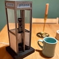 thumbnail image 4 of Retro Vintage Phone Booth Style Table Lamp – Mini LED Night Light, Classic Telephone Booth Desk Light for Home Decor, Bedroom, Living Room, 4 of 7