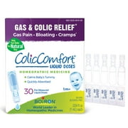 Boiron ColicComfort Liquid Dose, Homeopathic Medicine for Colic & Gas Relief, Gas Pain, Bloating, Cramps, 30 Single Liquid Doses