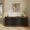 Black, variant on 63" Fluted Sideboard Cabinet with Marble Top, 4 Door Buffet Credenza Storage, Push-to-Open Doors & Gold Trim TV Console, Brown