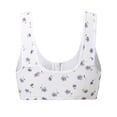 thumbnail image 4 of iHPH7 Daisy Bras for Older Women Front Closure No Underwire Comfortable Bra Breathable Push Up Full Coverage Bralette Purple XL, 4 of 4