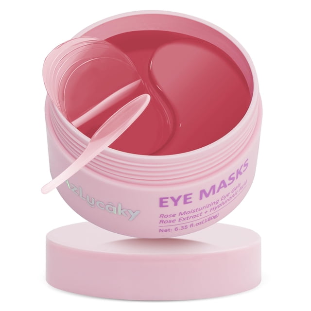 Parches para debajo de los ojos AzLucaky Rose Hydrogel, 40 pares con esencia