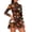 Autumn Maple Leaf Print, variant on TSOVTHRID Halloween Pumpkin Ghost Print Tennis Dress for Workout, 2 Pieces Set Romper Dress with Quarter Zip 1/4 Zip Long Sleeve Golf Dress, Size Small