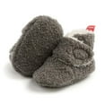 thumbnail image 5 of Baby Boys Girls Cozy Fleece Booties Stay on Slippers Non Slip Soft Gripper Sock Shoes Toddler First Walker Crib Birthday Shower Gift, 5 of 10