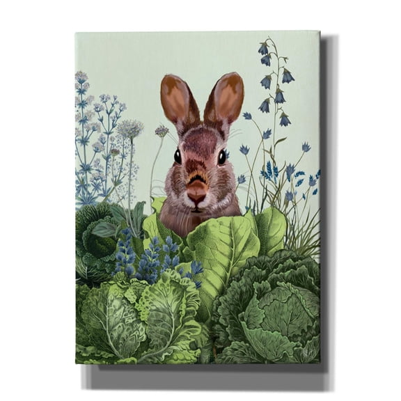 Epic Graffiti 'Cabbage Patch Rabbit 6 ' by Fab Funky, Canvas Wall Art, 40"x54"