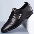 thumbnail image 2 of Sneakers, 1 Pair of Men's Slip-On Loafers - Lightweight Lace-Up Casual Shoes, Black and White, Minimalist Design, Comfortable and Versatile, Suitable for Daily and Business Occasions, 2 of 8