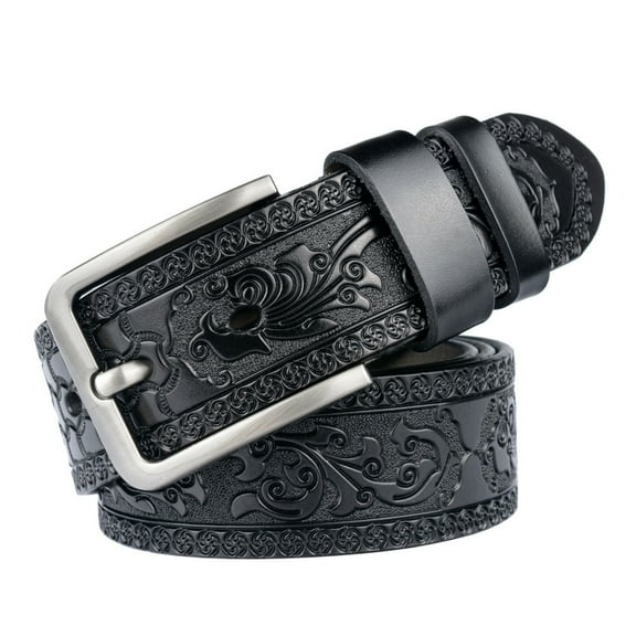Personalized engraving craft men's belt fashion jeans belt men's cowhide belt