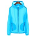 thumbnail image 2 of BiZtdJrK Mens Plus Size Summer Cycling Jackets Lightweight Long Sleeve Sun Protect Beach Wear Solid Color Hoodie Sweatshirt Sport Coat with Pocket Blue XXXXL Ofertas en Walmart, 2 of 8