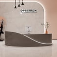 thumbnail image 3 of Church Office Reception Desk Front Cashier Shop Counter Study Reception Desks Receptionist Console Bureau Meuble Salon Furniture My Lux Decor Round, 3 of 16