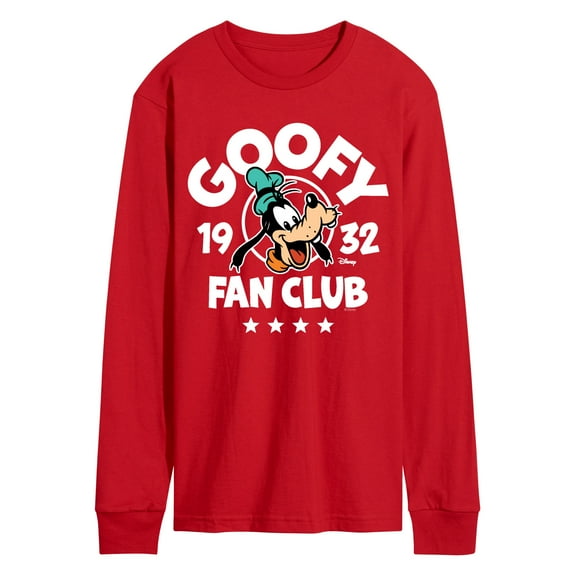 Disney - Goofy Fan Club - Men's Long Sleeve Graphic T-Shirt
