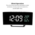 thumbnail image 3 of Guardoinrt Durable Construction Curved Screen Electronic Clock Temperature Display Desktop Electronic Clock red light, 3 of 6