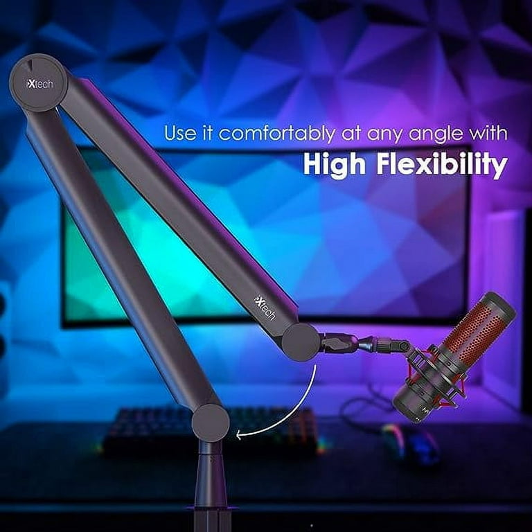 IXTECH Mic Arm Desk Mount, Low Profile Boom Arm, Adjustable