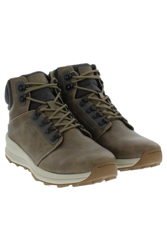 Men's Memory Foam Lightweight Hiker Boot - Brown or Grey (8, Grey)