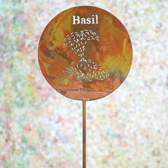Basil Herb Garden Stake