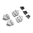 thumbnail image 2 of arctrm Durable Aluminum Leaf Spring Mount Hangers Shock Absorber Mounts Set Replacement Silver, 2 of 9