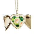 thumbnail image 1 of Fascinacion Pintura de flores Collar colgante en forma de melocotón con alas Unbranded M, 1 of 3