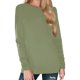 thumbnail image 1 of Camiseta básica de cuello redondo y manga larga para mujer - Top informal de otoño de corte holgado, 1 of 4