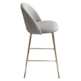 thumbnail image 6 of Lilly Set of (2) Bar Height Chairs in Grey Velvet w/ Brushed Gold Metal Legs by Diamond Sofa, 6 of 6
