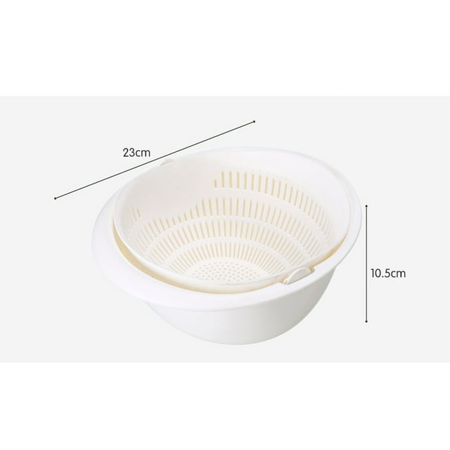 Drain Rack for Kitchen – Durable Dish Drying Rack with Double Strainer for Fruits Vegetables and Wash Bowl Multifunctional Kitchen Dining & Bar
