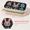 thumbnail image 5 of Easter Velvet Portable Jewelry Box with Removable Compartment - Ultimate Gift for Bracelet and Earring Organization, 5 of 7