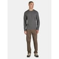 thumbnail image 2 of George Men's & Big Men's Relaxed Fit Cotton Crewneck T-Shirt with Long Sleeves, Size XS-3XL, 2 of 5