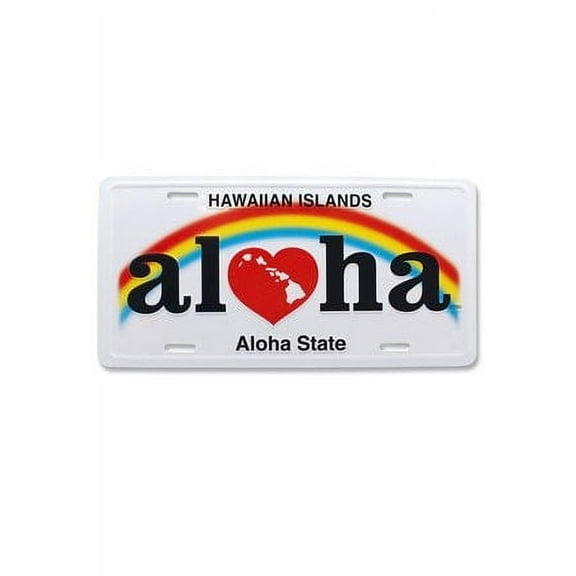 Heart of Hawaii Aloha License Plate
