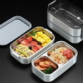 thumbnail image 1 of Lunch Container Microwave Safe Double-layered Large Capacity Lunch BPA Free Grids Bento Food Storage Container Outdoor Supplies, 1 of 8