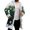 Dark Green-B, variant on JHHLSF Christmas Cardigan for Men's Cozy Hooded with Open Front Sweater for Outdoor Winter Xmas Coat Tops with Pockets Pink, 2XL