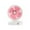 Pink, variant on Ohufall USB Rechargeable 3 Speed Mini Fan Portable Handheld Cooling Fan For Home Outdoor Travel