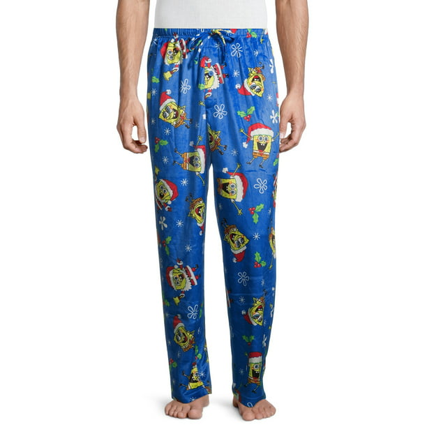 Nickelodeon - SpongeBob SquarePants Men's Christmas Pajama Pants ...