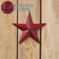 thumbnail image 3 of VHC Brands Patriotic Faceted Metal Star Burgundy Wall Hanging 8x8, Independence Day Decor, American Star Design, Distressed Appearance Metal Wall Hanging, Star Shape, Country, Burgundy, 3 of 6