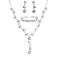 thumbnail image 3 of Sparkly Rhinestone Jewelry Set for Women – Necklace, Earrings, and Bracelet for Weddings, Proms, and Special Occasions, 3 of 3