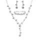 thumbnail image 3 of Fashion Jewelry Set For Special Occasions Women 17.7X7.9X0.6 In Silver Elegant 1 Set, 3 of 3