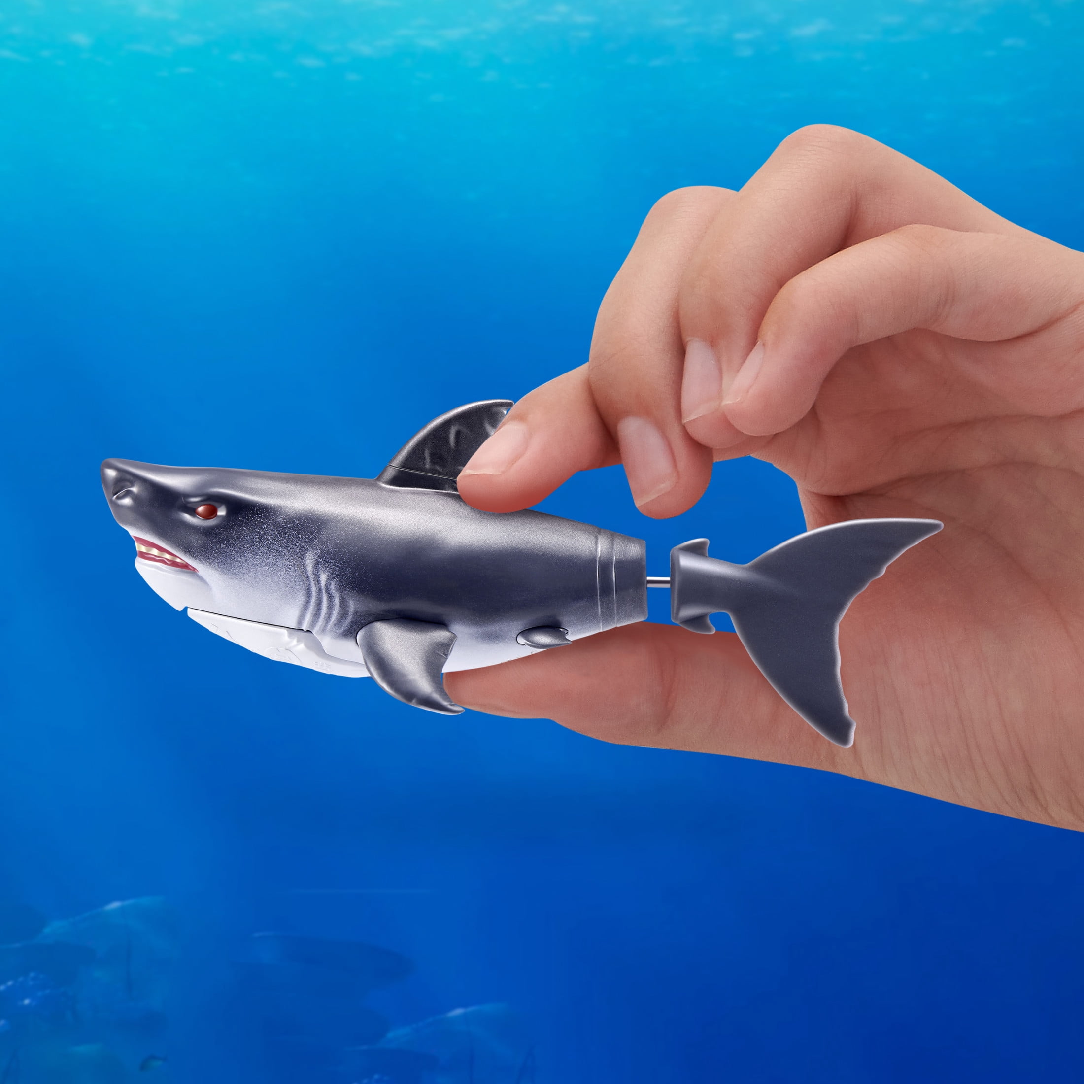 Robo Alive Water Activated Blue Shark by ZURU - Robotic Swimming Realistic Bath Toy for Kids Ages 3+