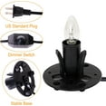 thumbnail image 4 of OHLGT 2-Packs Himalayan Salt Lamp Cord Replacement with Dimmer Switch and 6-Packs E12 Halogen Salt Lamp Bulbs, 4 of 7