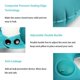 thumbnail image 4 of Inflatable travel pillow, air cushion for the neck, light and cool fabric, self-pumping + eye mask + earphones + reusable bag 【Grey】, 4 of 5