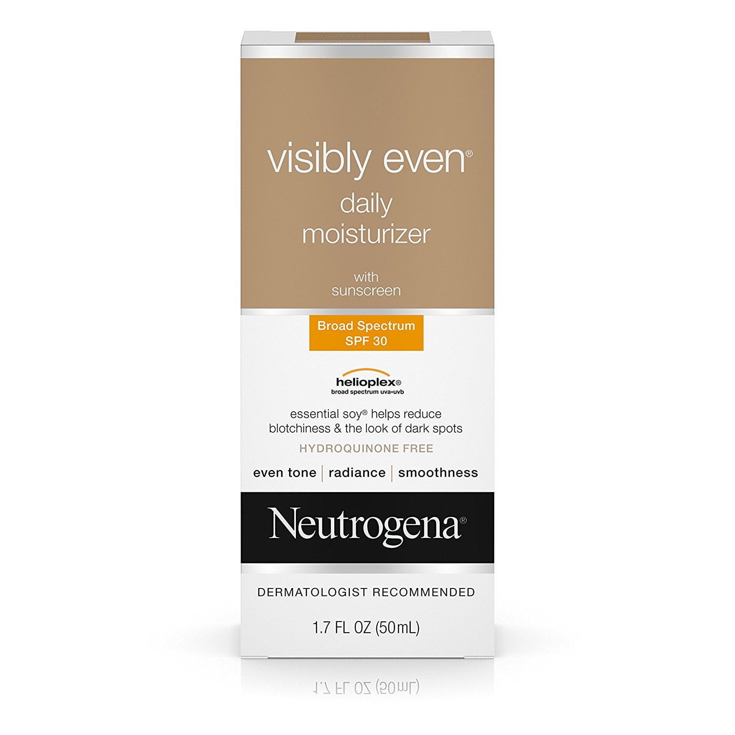 neutrogena visibly even sunscreen