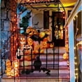 thumbnail image 3 of Halloween Decorations Tablecloth Runner Black Lace Round Spider Cobweb Table Cover(5pcs), 3 of 3