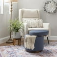 thumbnail image 3 of Blanche Storage Ottoman Blue Gry Walnut, 3 of 6