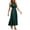 Green, variant on OSOLU Solid Color Women Midi Summer Dresses Casual V-Neck Dot Ruffle Sleeveless A-Line Beach Sun Dress Stylish Sundress Dresses For Women 2025 Elegant Classy