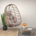 thumbnail image 6 of POCASSY Wicker Swing Chair With Waterproof And Uv Resistant Cushions For Patio Bedroom, 6 of 8