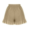 thumbnail image 5 of HUPOM Womens Comfy Shorts Comfy Shorts For Women Shorts High Long Playing Khaki XXL, 5 of 8