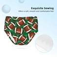 Girls Underwear Stretch Moisture, cute American football green grass