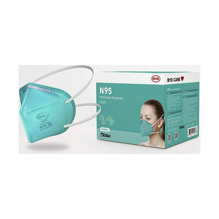 BYD N95マスク個包装大人用 20枚入り未開封38箱セット 760枚 BYD Care Disposable N95 Respirator Face Masks, Adult Size