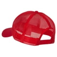 thumbnail image 2 of Big Size Solid Cotton Twill High Profile Mesh Pro Style Cap - Red XL-3XL, 2 of 5