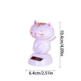 thumbnail image 3 of Cat Figurines Solar Powered Dancing Solar Shaking Head Kitten Toy Dashboard Ornament for Car Vehicle Home Office Window Decoration, 3 of 7